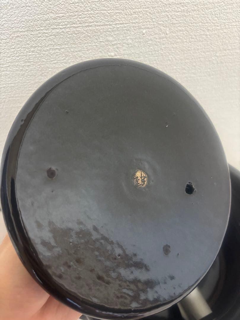 新信楽 雲井窯　御飯鍋　黒楽　二合炊き　新品未使用