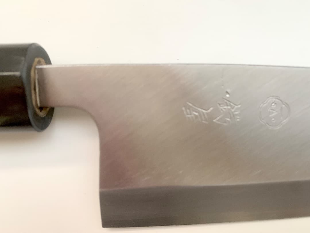 つば屋包丁店　モリブデン鋼 出刃 朴柄 15cm（未使用）