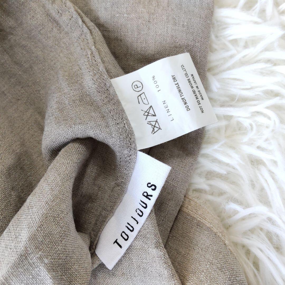 TOUJOURSトゥジュー⿻ヘンリーネックリネンチュニック