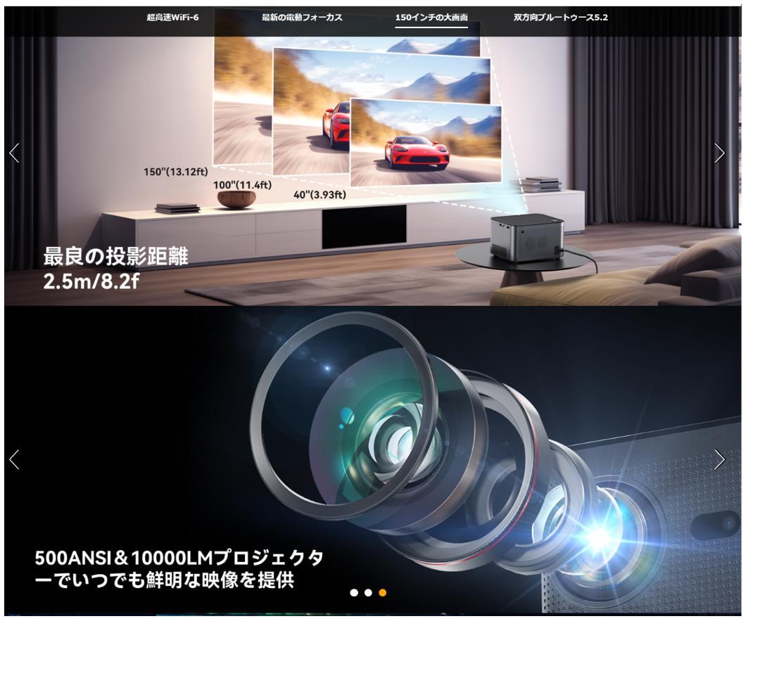 ⭕新品・未開封【プロジェクター 小型 15000lm 4K対応 】