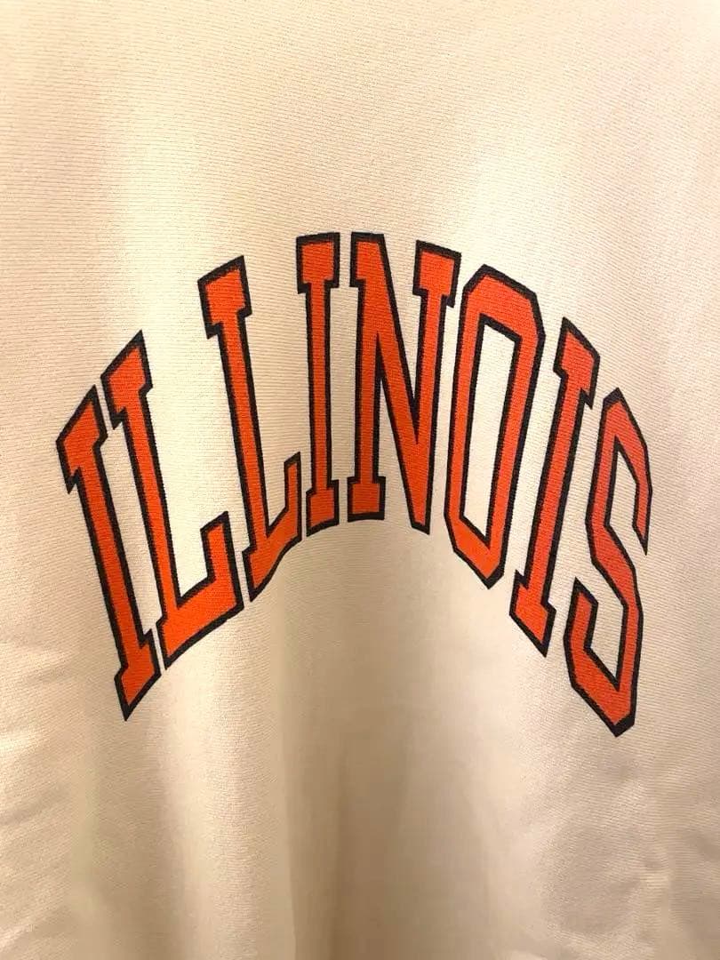 レア 白チャンピオンヴィンテージスエット染み込み一段　リバースウィーブ　XXL