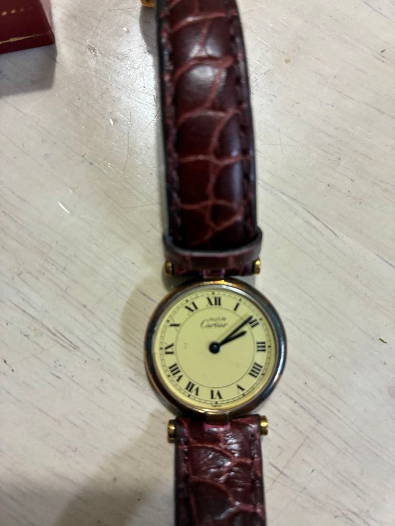 カルティエ マスト ヴァンドーム ヴェルメイユ 腕時計 ゴールド (ジャンク品）
