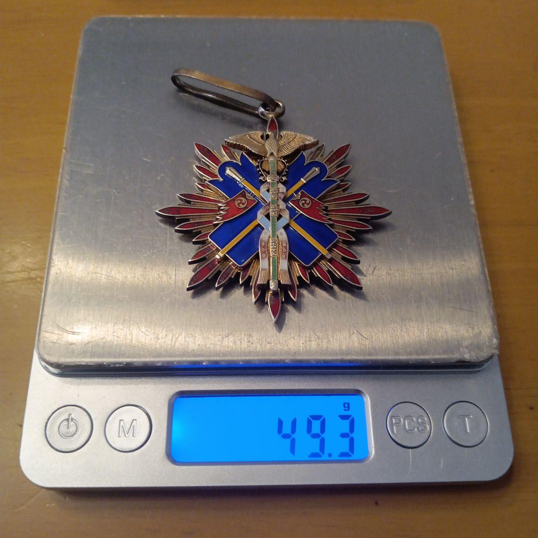 【本物保証 極美品】功三級金鵄勲章 明治勲章 初期型 略綬付 完品 勲章 徽章