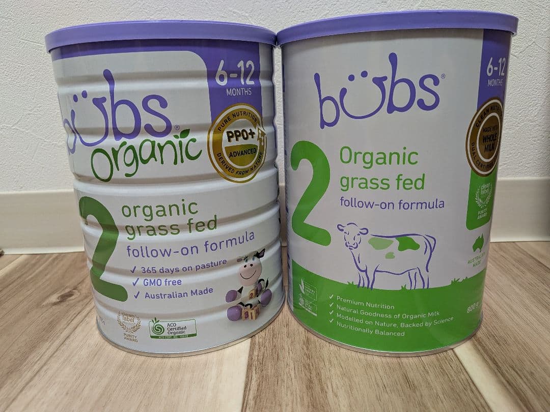 かな　bubs Organic Grass Fed　ステップ2×5缶セット