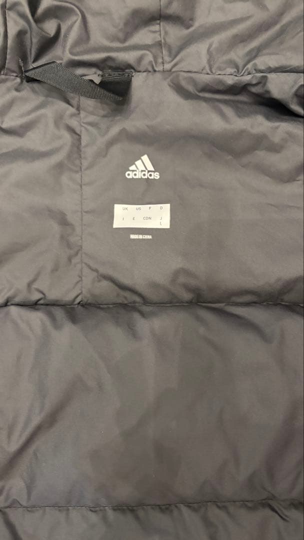 美品⭐︎adidas ブラックロング ライトダウンコート