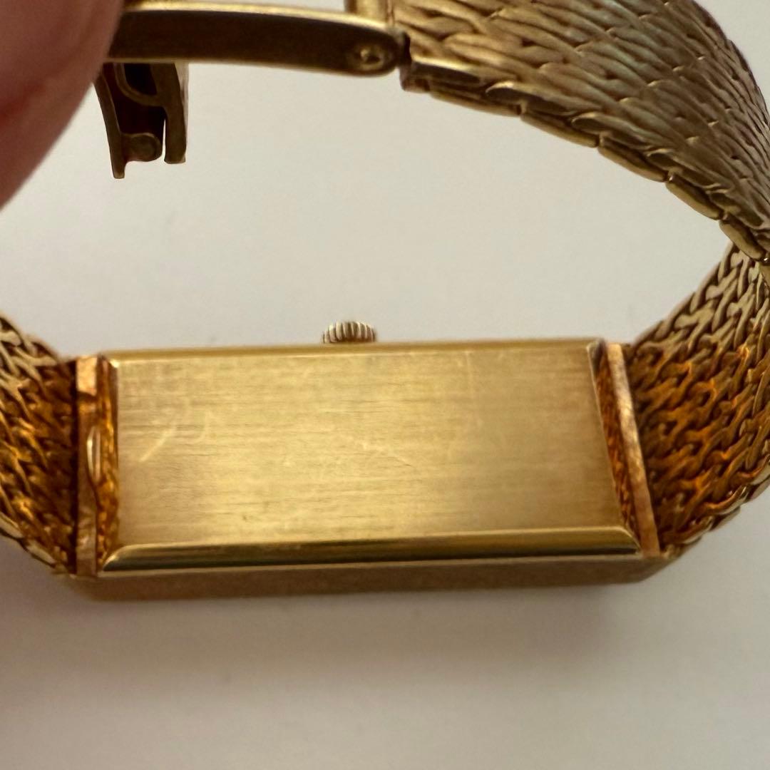 専用金無垢オメガ手巻き腕時計　750 k18 刻印あり　スタイリッシュなデザイン