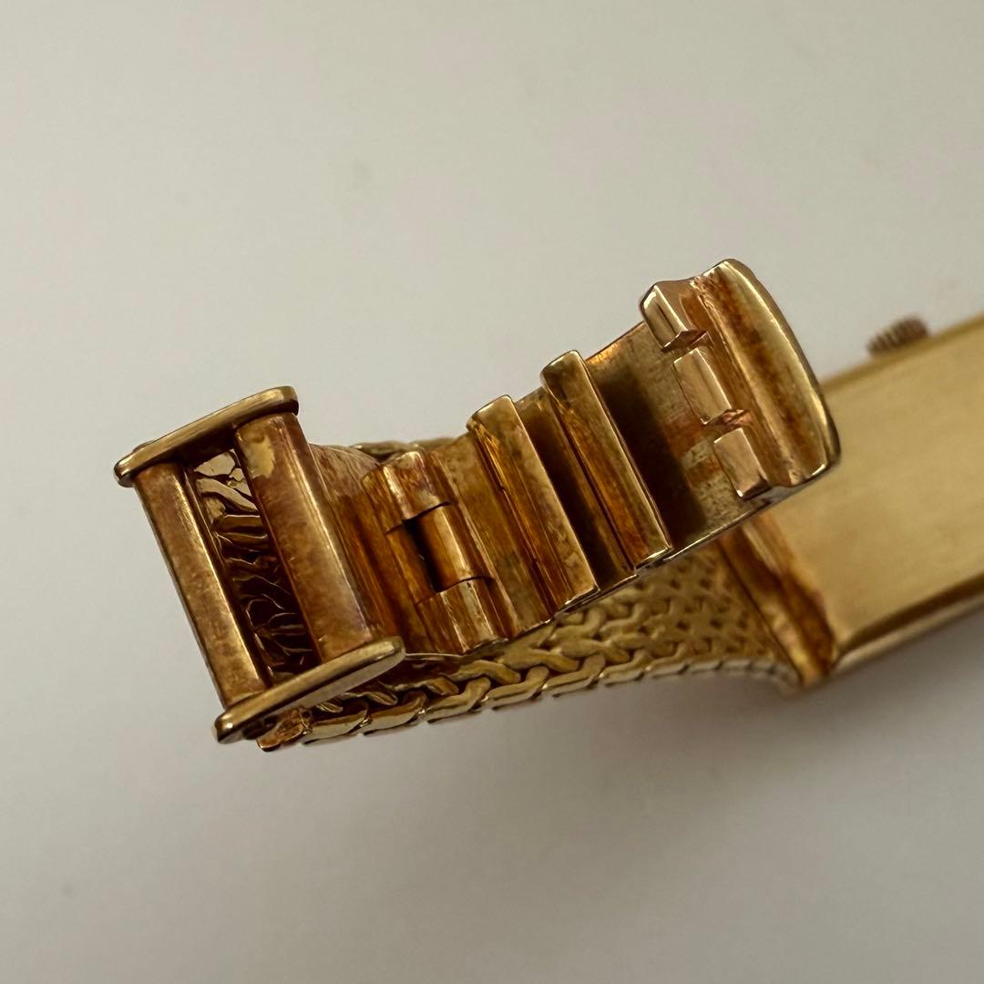 専用金無垢オメガ手巻き腕時計　750 k18 刻印あり　スタイリッシュなデザイン