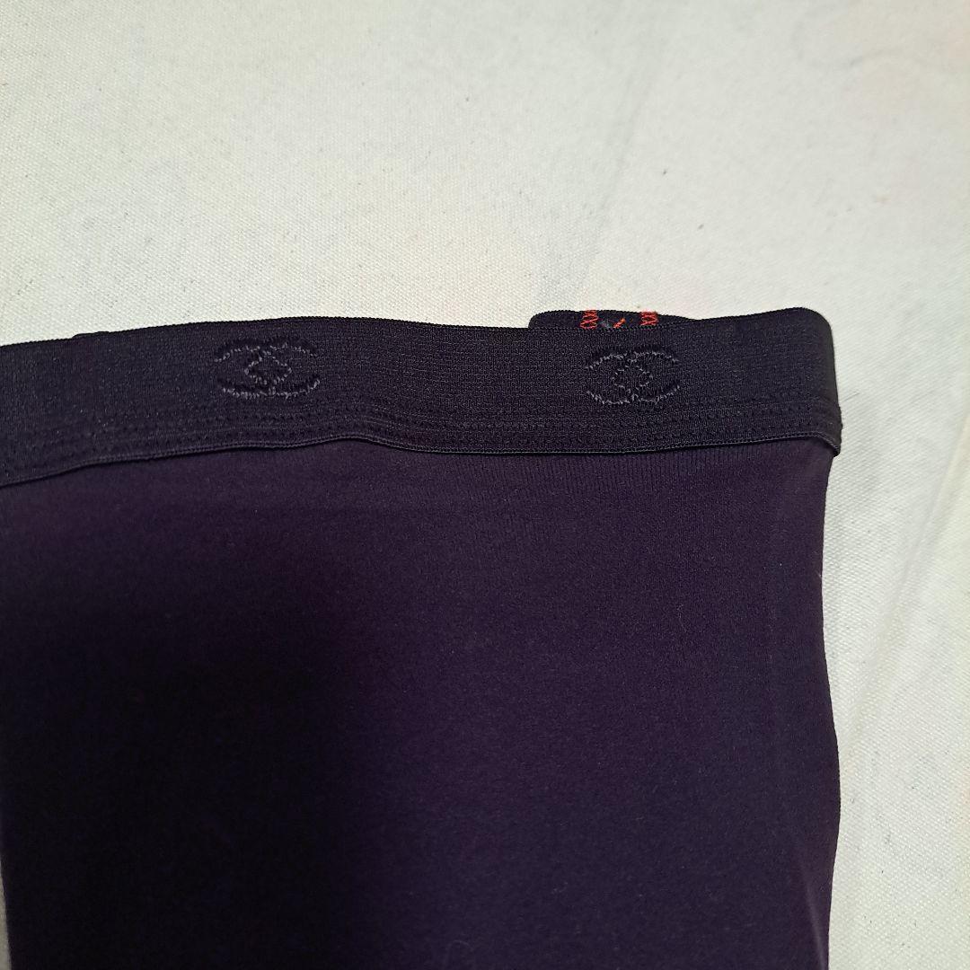 年末セール✩CHANEL ロゴタイツ 黒紫と赤