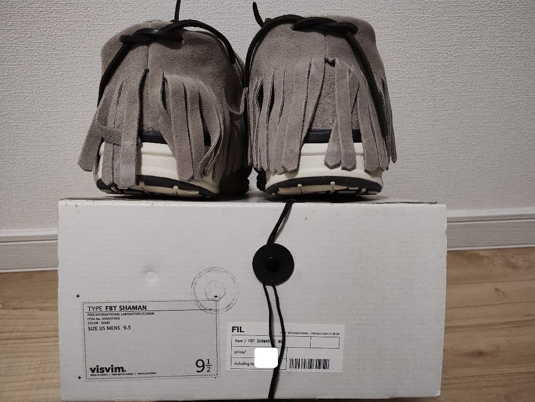 [未使用] VISVIM FBT SHAMAN SAND DEAD STOCK