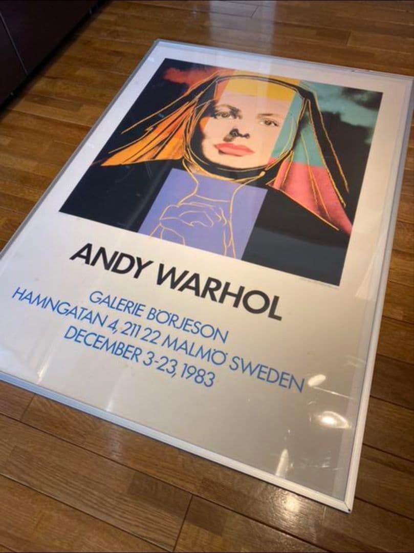 アンディーウォーホル ビンテージ ポスター 額縁付き