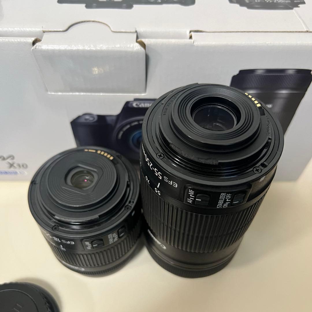 美品！Canon EOS Kiss X10 本体 ダブルレンズキット
