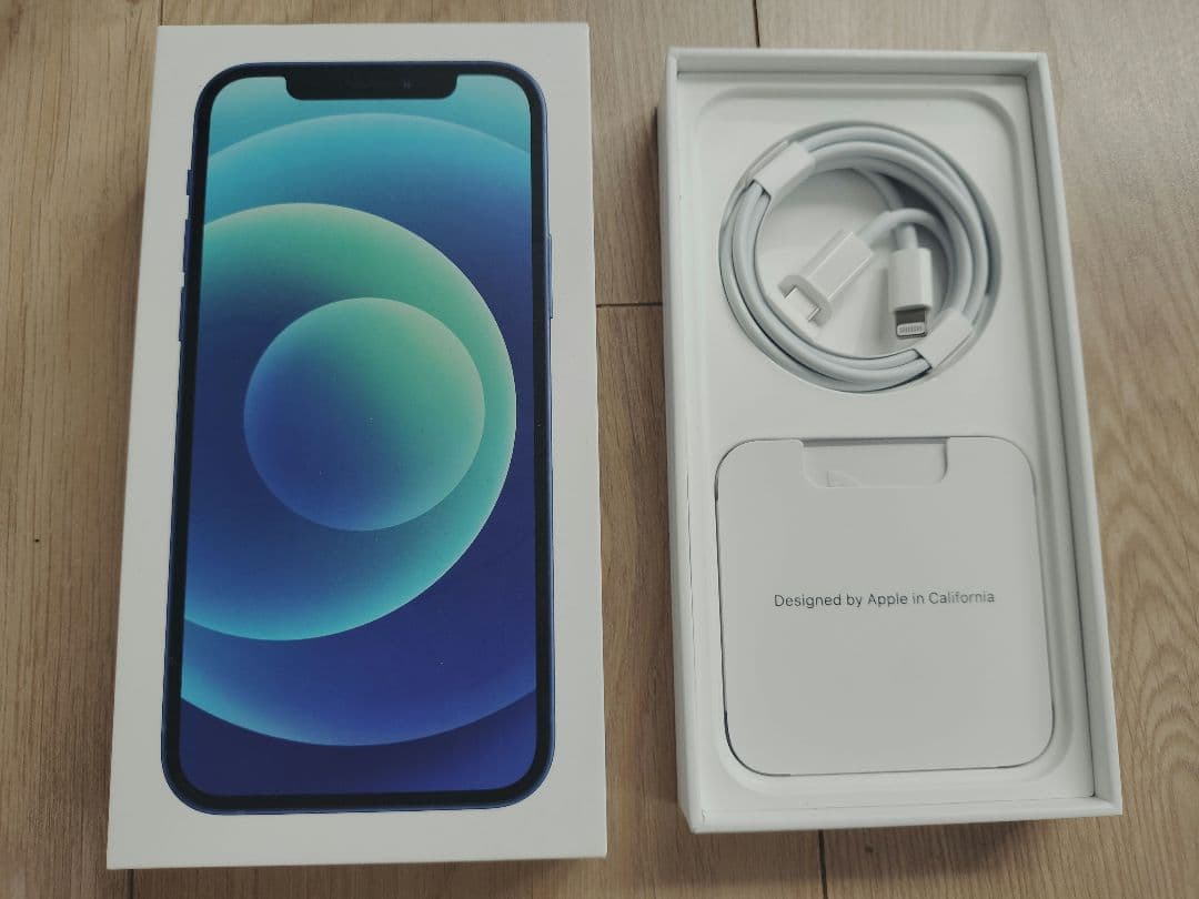 Apple iPhone12 本体 ブルー 箱あり