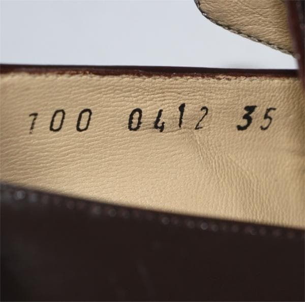 H*o様 GUCCI ローファー GGロゴ ダークブラウン 本革 35 C 未使