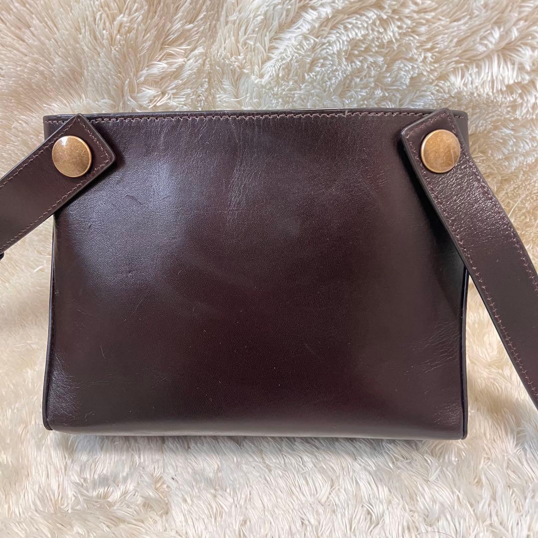 マザーハウス アンティークソラ2 ダークブラウン　ショルダーバッグ　ボディバッグ