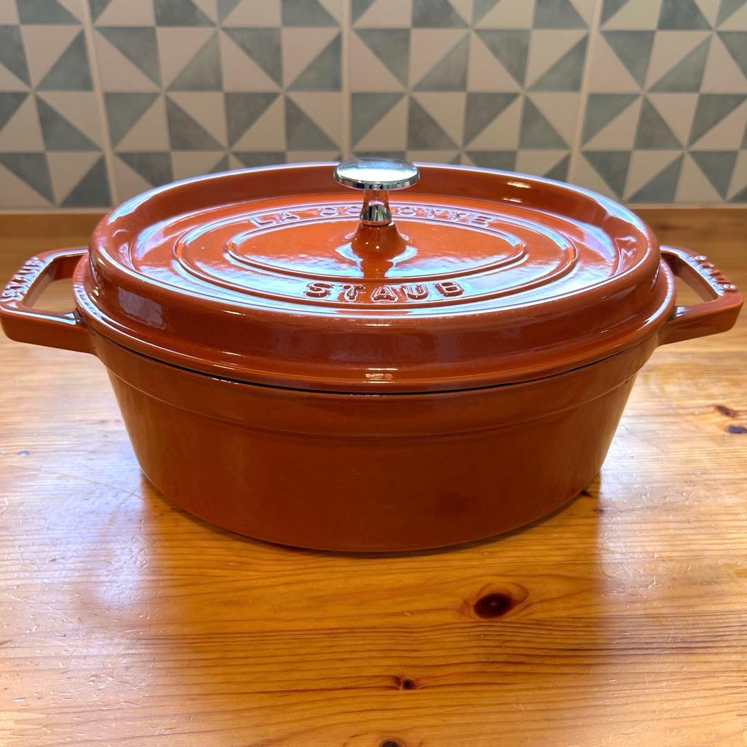 STAUB ストウブ ピコ ココット オーバル 27cm シナモン IH対応