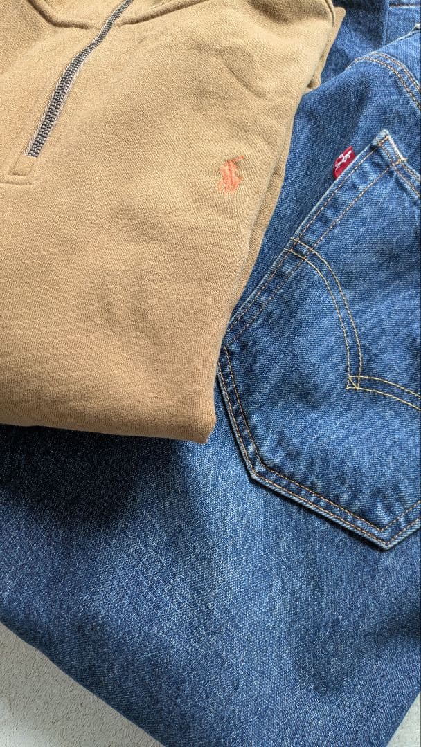 ラルフローレン ハーフジップトレーナー ブラウン XL【新品・未使用・保管】