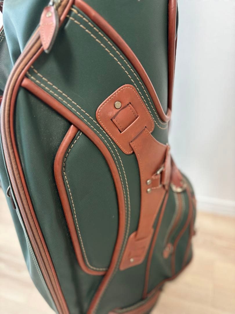 【◎美品•希少】HONMA グリーンキャディバッグ ゴルフバッグ