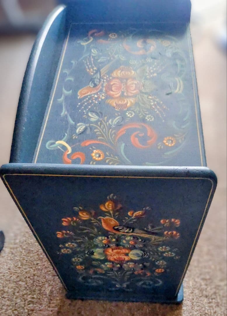 ト一ルペイント3段木製小物収納ボックス