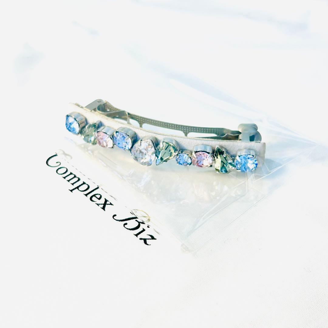 778【新品未使用】結婚式＊入学式＊和装／春色カラー大粒スワロフスキーバレッタ