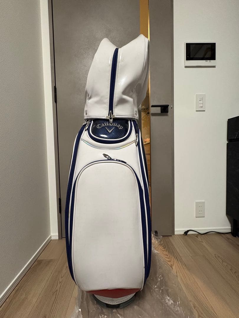 Callaway キャディバッグ ホワイト/ネイビー/レッド　勉強クラブセット