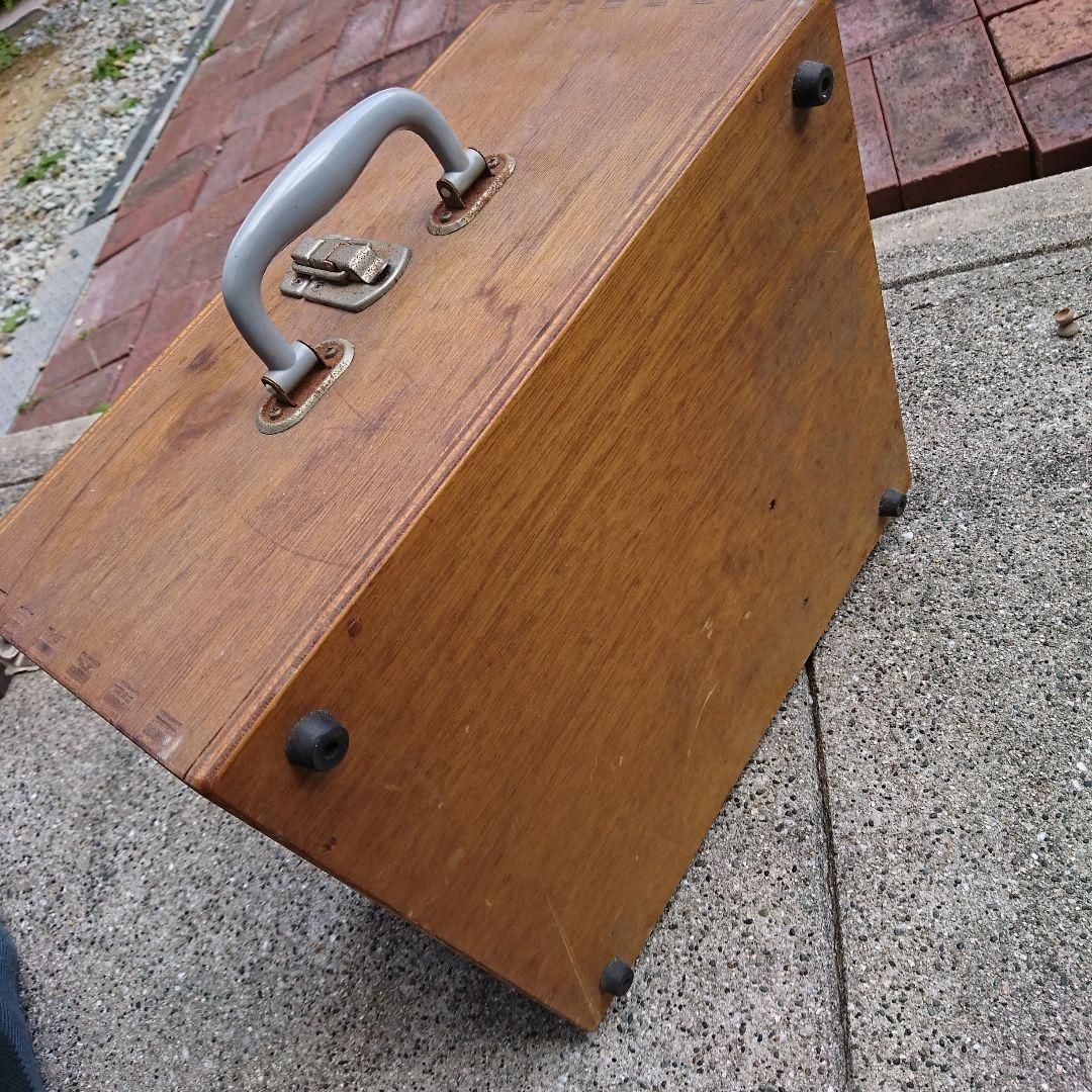 アンティーク 木製ケース 手付き 粘度計箱のみ