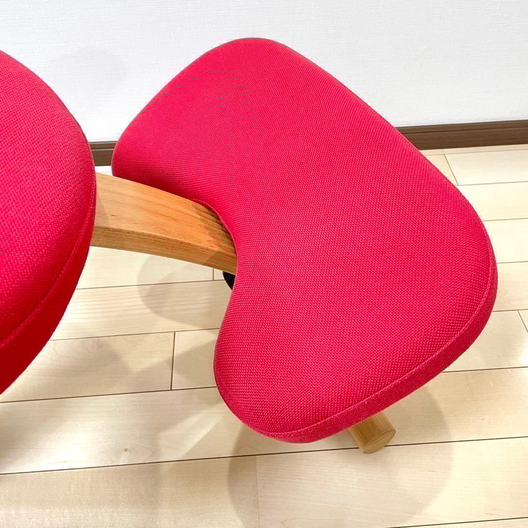 バランスラボ バランスチェア バランスイージー レッド 中古品 サカモトハウス