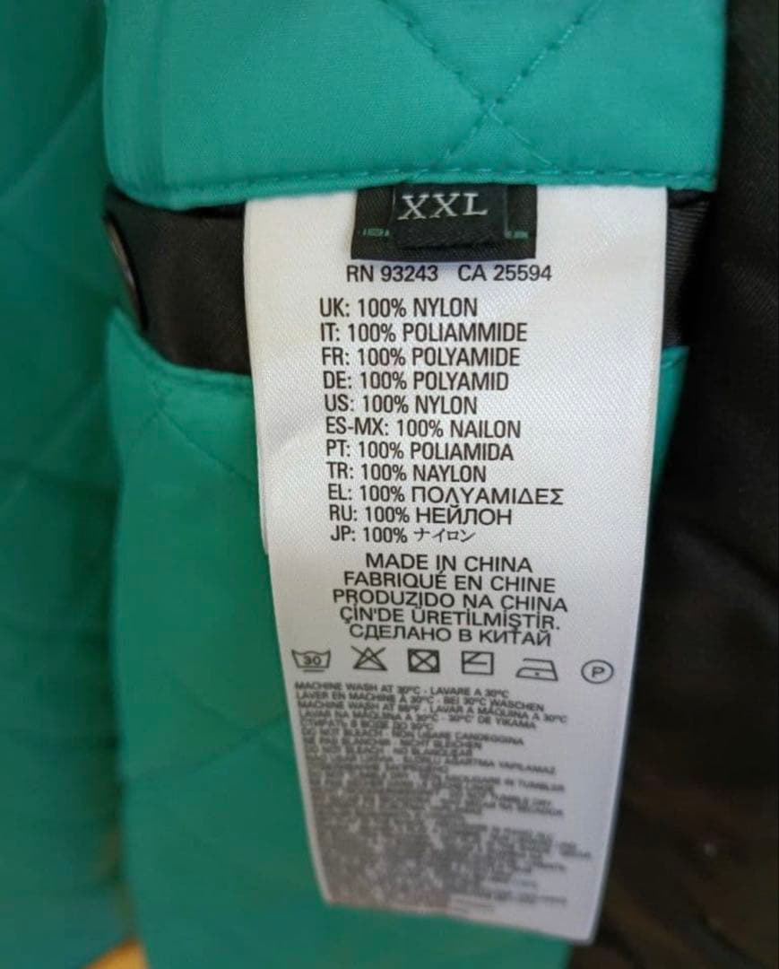 DIESEL ブラック ナイロンジャケット　XXL