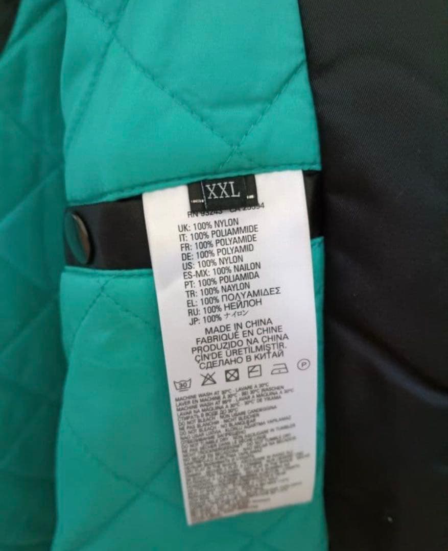 DIESEL ブラック ナイロンジャケット　XXL