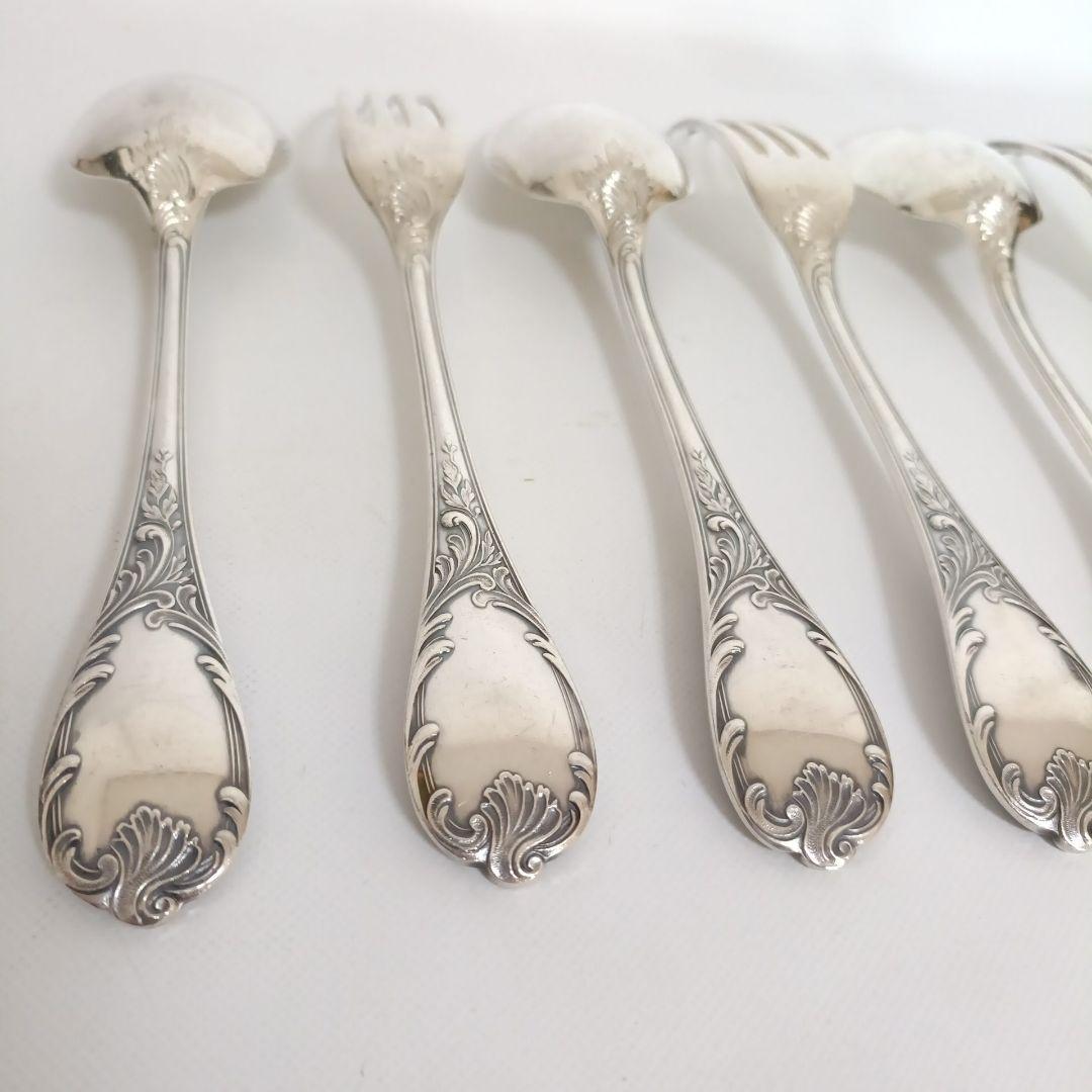 クリストフル CHRISTOFLE テーブルスプーン フォーク マルリー 6本