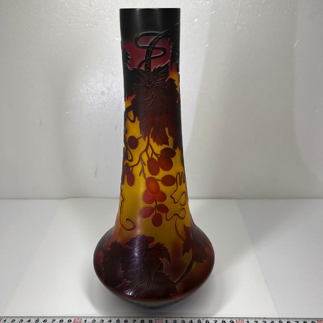 エミールガレ風花瓶　タカオ　36㎝　東里7-0816①