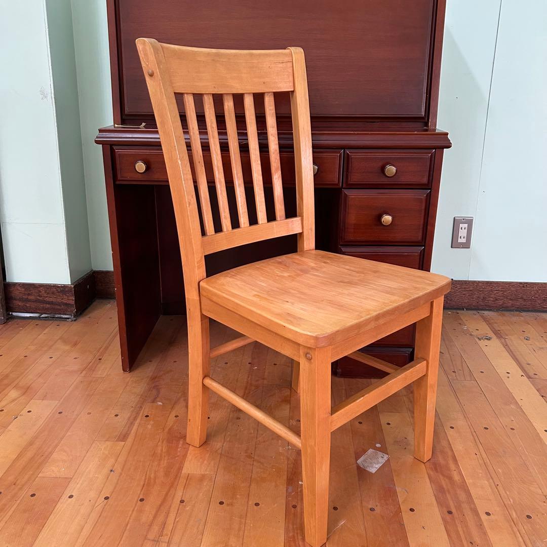 【 アメリカ 製】 パイン 材 椅子 (4脚あり)b