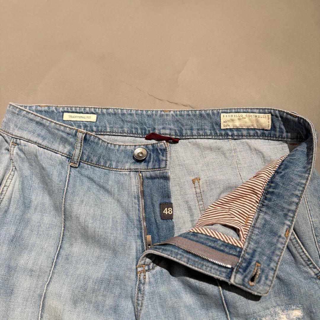 BRUNELLOCUCINELLI ダメージデニムスラックス size48