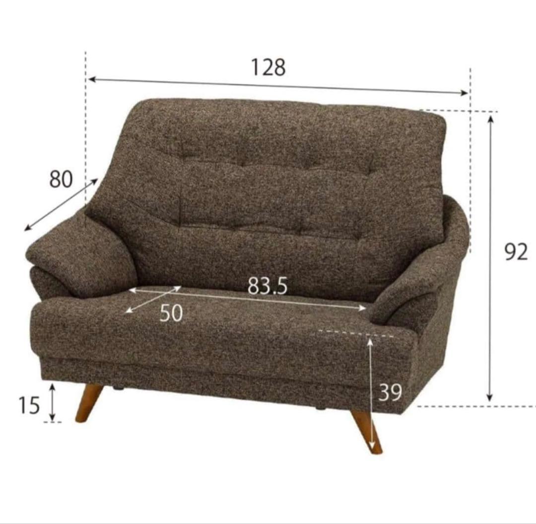 手渡し限定　NOCE　ノーチェ　ハイバック　ソファ　定価59,800円