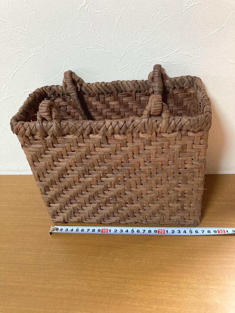 山ぶどう籠バッグ（日本製　国産材　８年物）