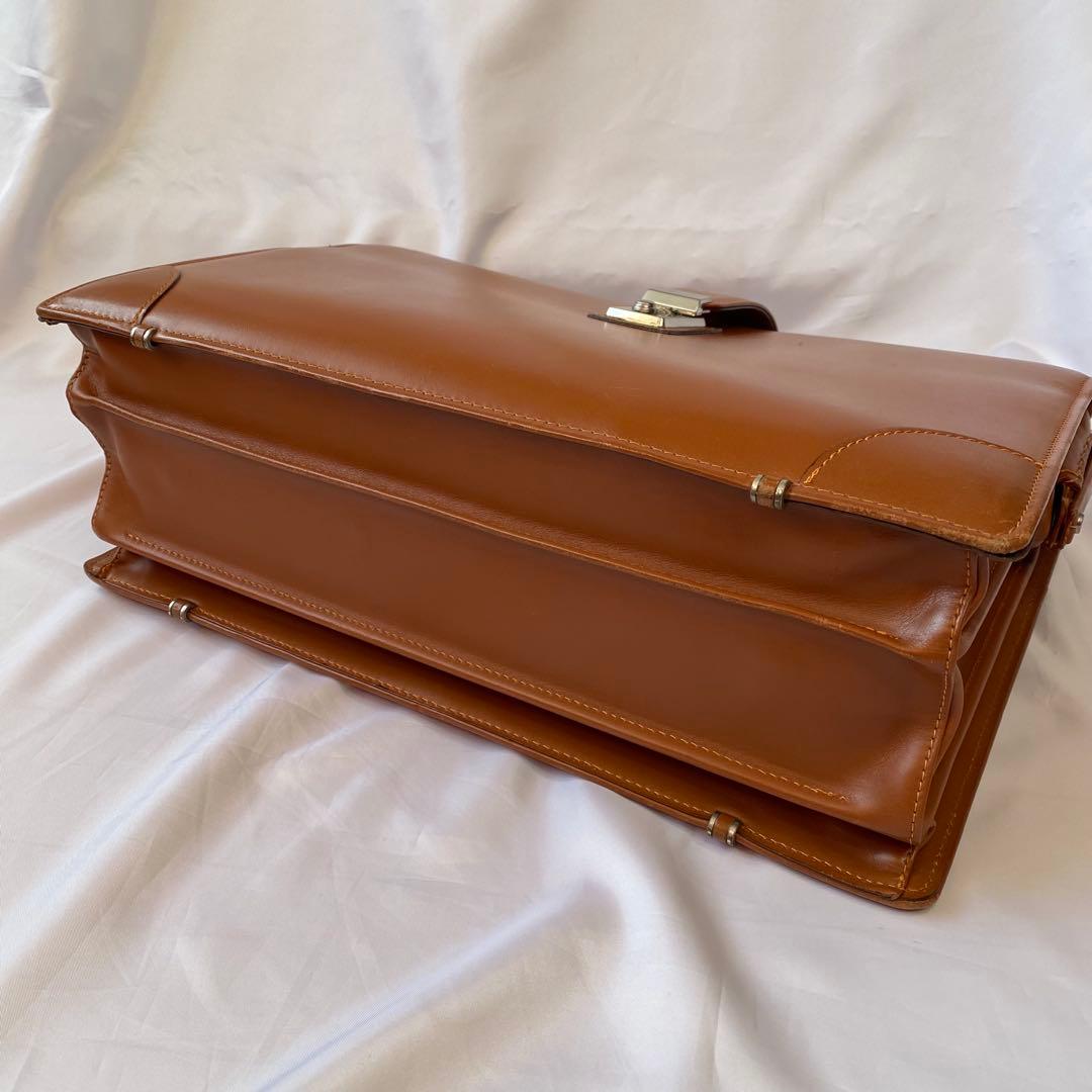 ダレスバッグ ダイヤルロック キャメル 日本製