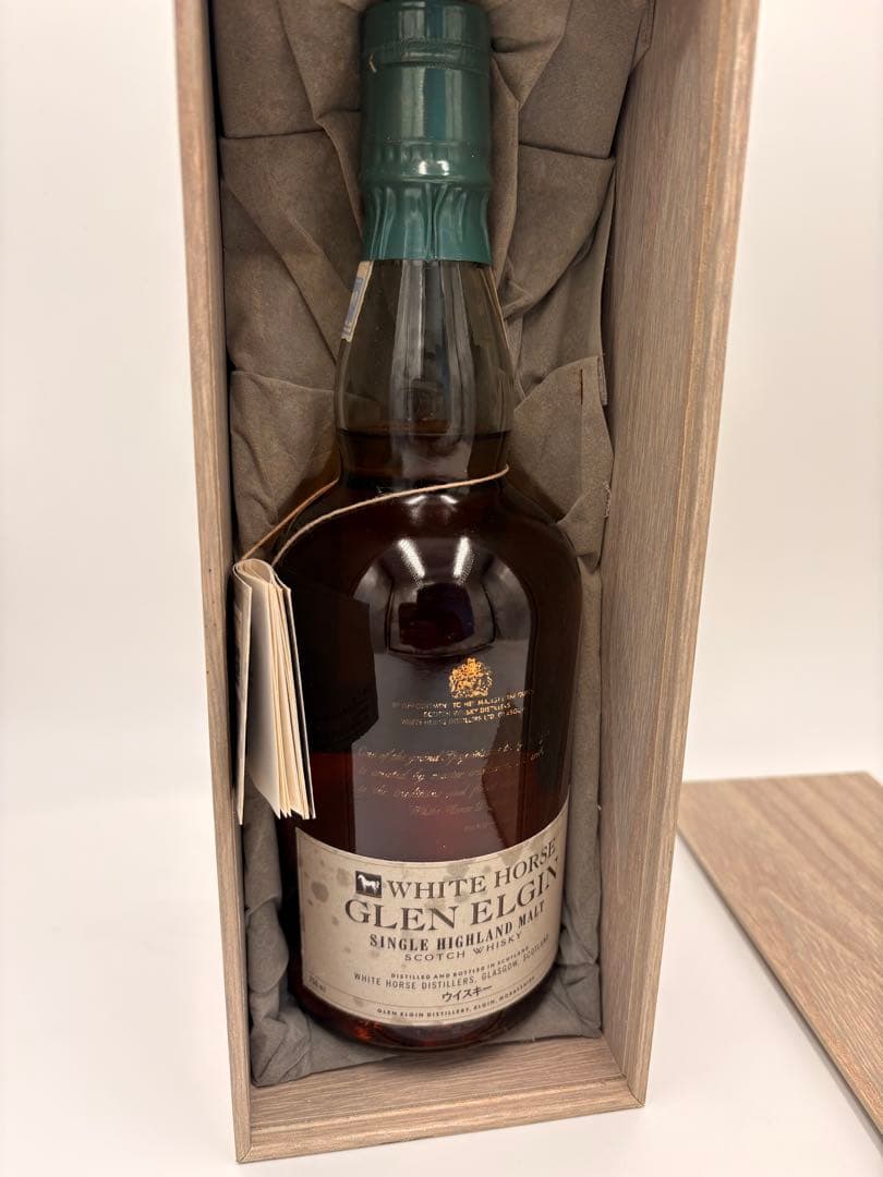 ホワイトホース グレンエルギン シングルモルトウイスキー 木箱入り
