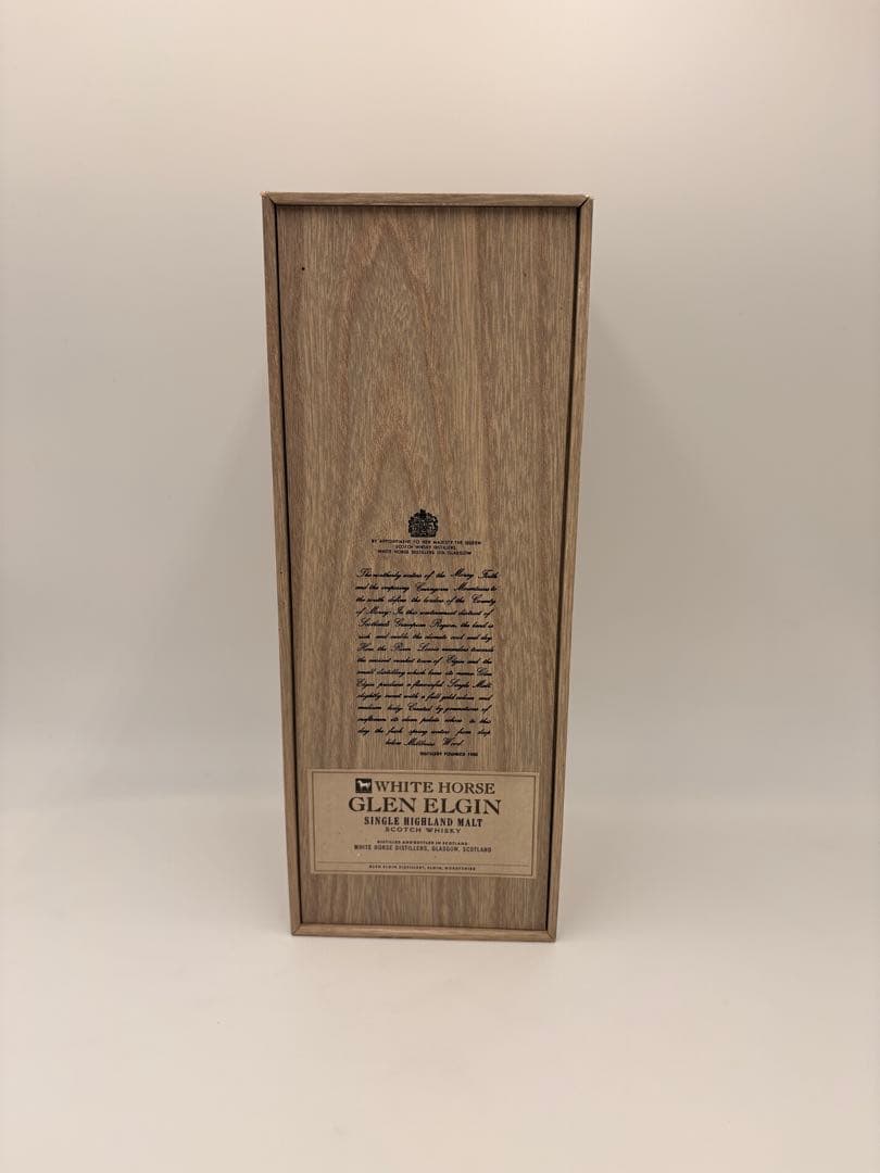 ホワイトホース グレンエルギン シングルモルトウイスキー 木箱入り