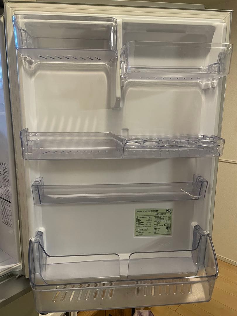 【トシ】AQUA 冷蔵庫 355L AQR-36N2 2024年製