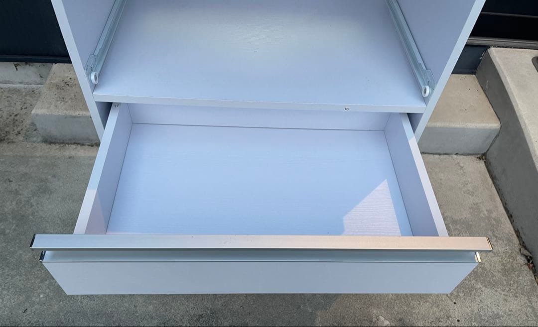 DORIS キッチンラック レンジ台 幅60 キャスター・コンセント付 組立式