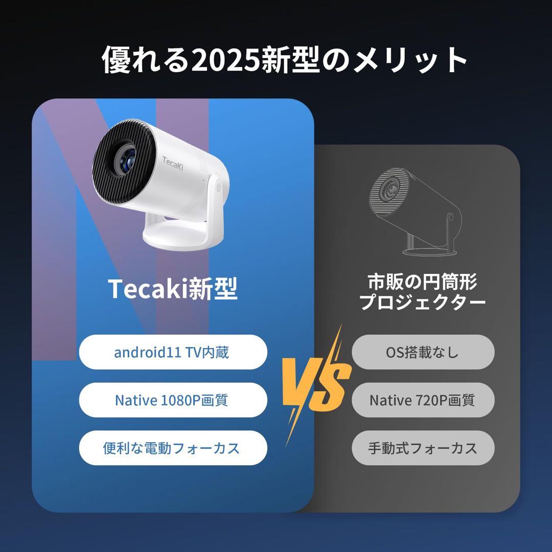 プロジェクター 家庭用 18000LM 天井投影 自動台形補正 一体型スタンド