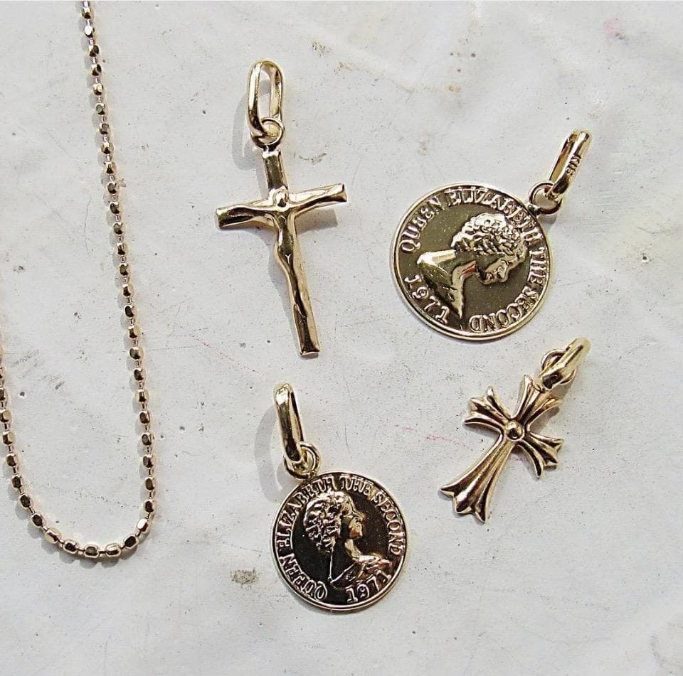 18金  18K トップ ネックレス トップ XL