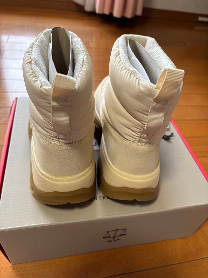 HUNTER ショートブーツ アイボリー 24センチ