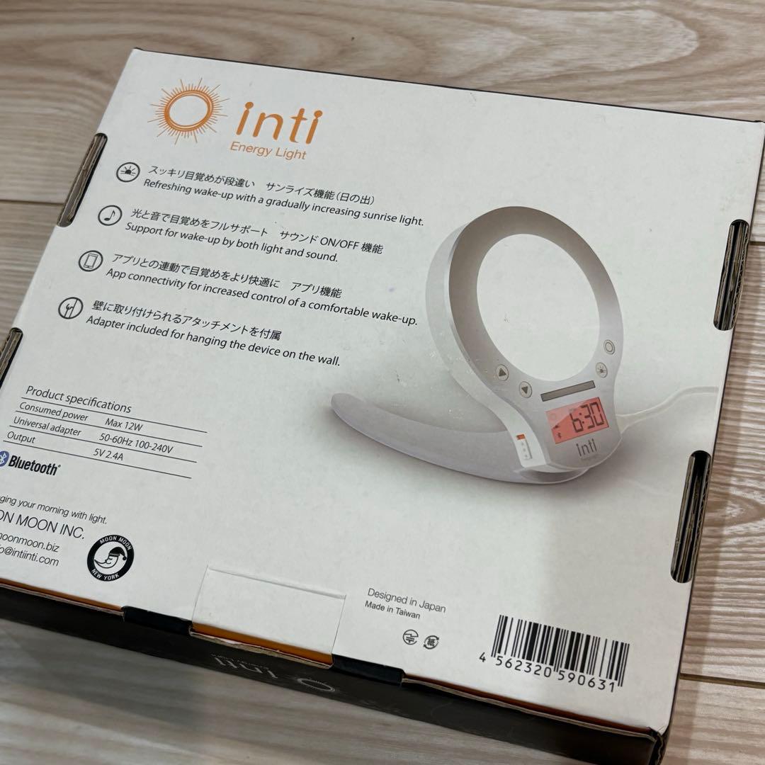 極美品★inti4s 光で起きる目覚まし時計 inti Energy Light