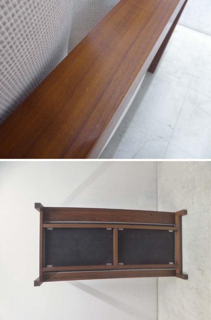 ■家具蔵 KAGURA■DAN ウォールナット 3Pソファ クリーニング済