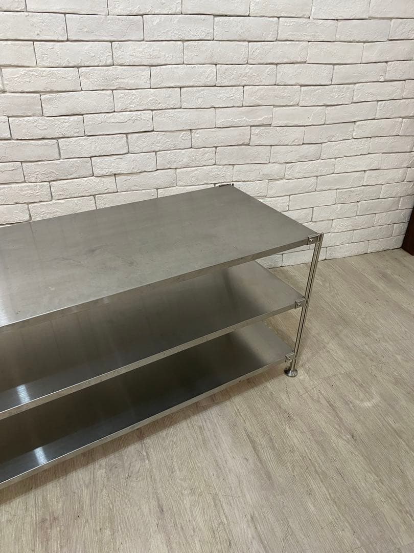 【東京都内23区配送無料】無印良品　ステンレス　棚　ラック　スチール　テレビ　本