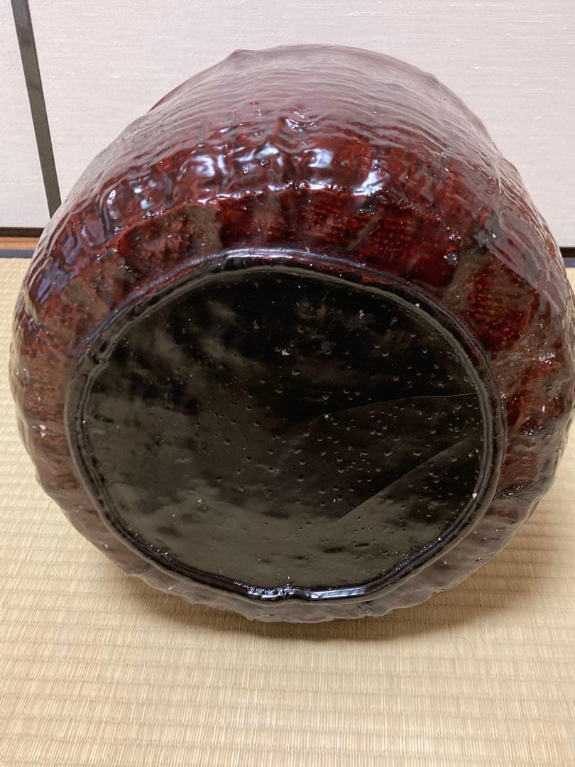 大きな籠　木曽漆器