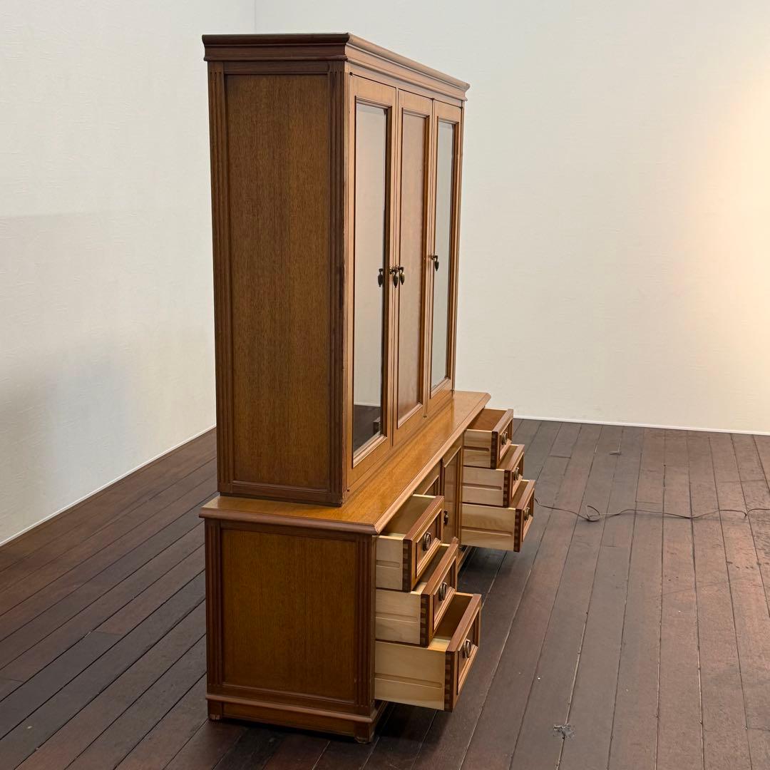 H112K21 神戸洋家具 メープル不二家 キッチンボード 食器棚