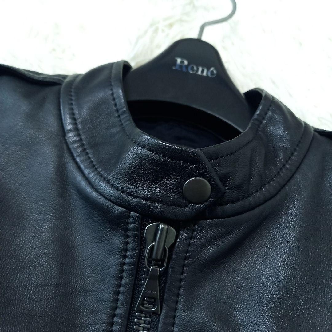 ●美品●　セオリー　ラムレザー　シングル　ライダース　ジャケット　黒　S　羊革