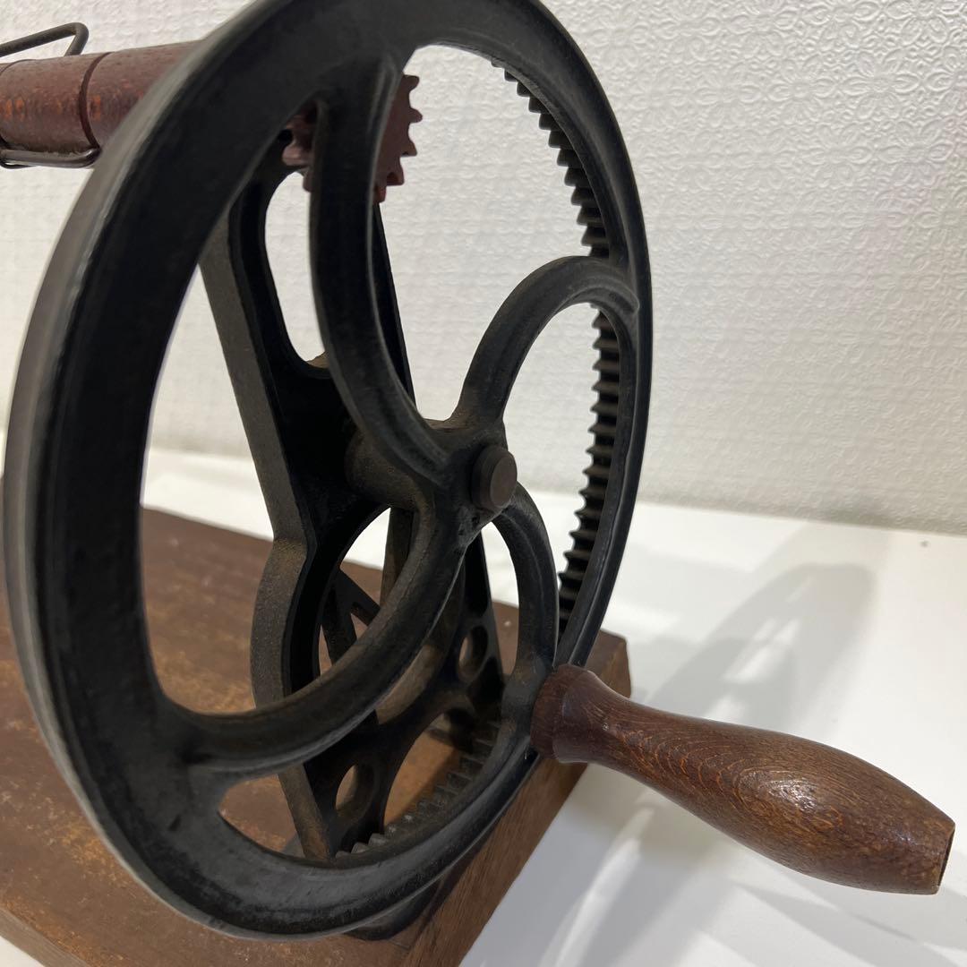 座繰り機　Mの刻印　古道具