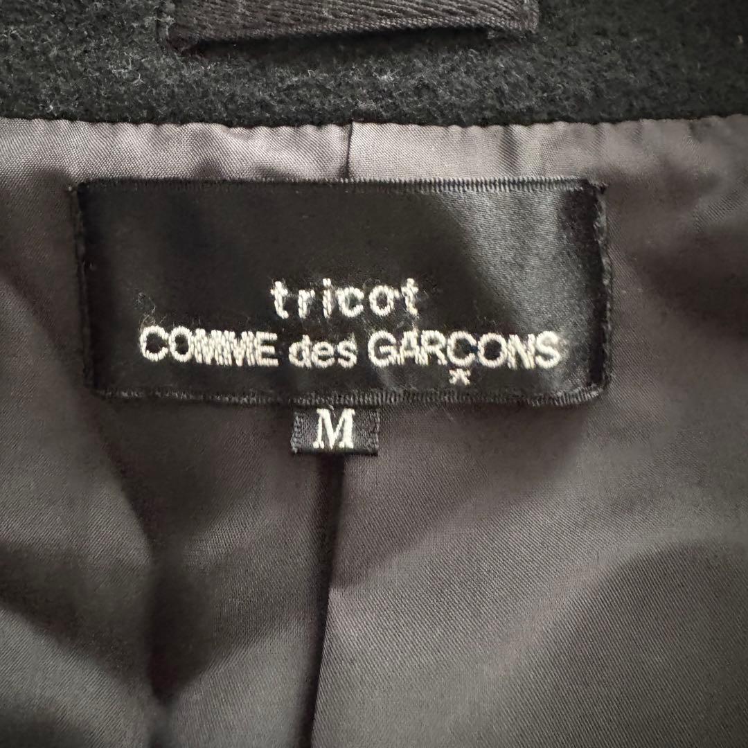 美品　トリココムデギャルソン　AD2001　ピーコート　ウールコート　黒　M